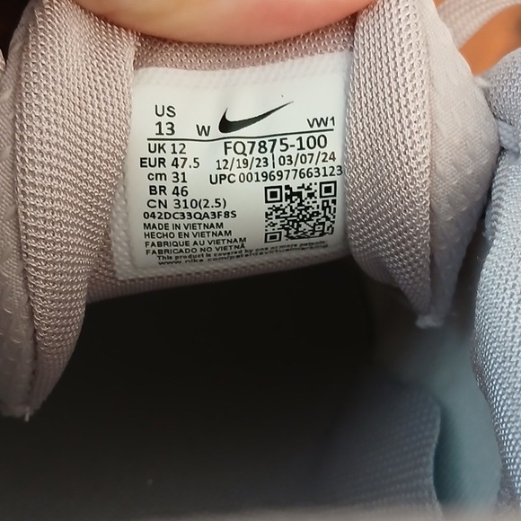 Nike Free Golf Shoes Mens 13 Wide White Spikeless Cleats Sneakers FQ7875-100 - Picture 6 of 8